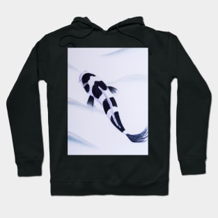 Black and white koi fish Hoodie